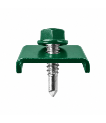 Clema cu surub autoforant verde pentru prindere panouri bordurate M6.3 x 25 mm, RAL 6005